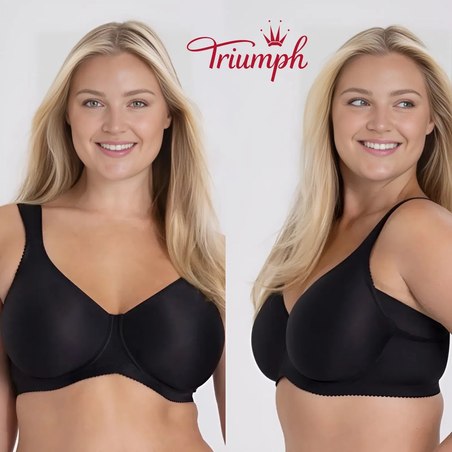 Triumph - (3 db) Egyenes push-up melltartó teljes csészével