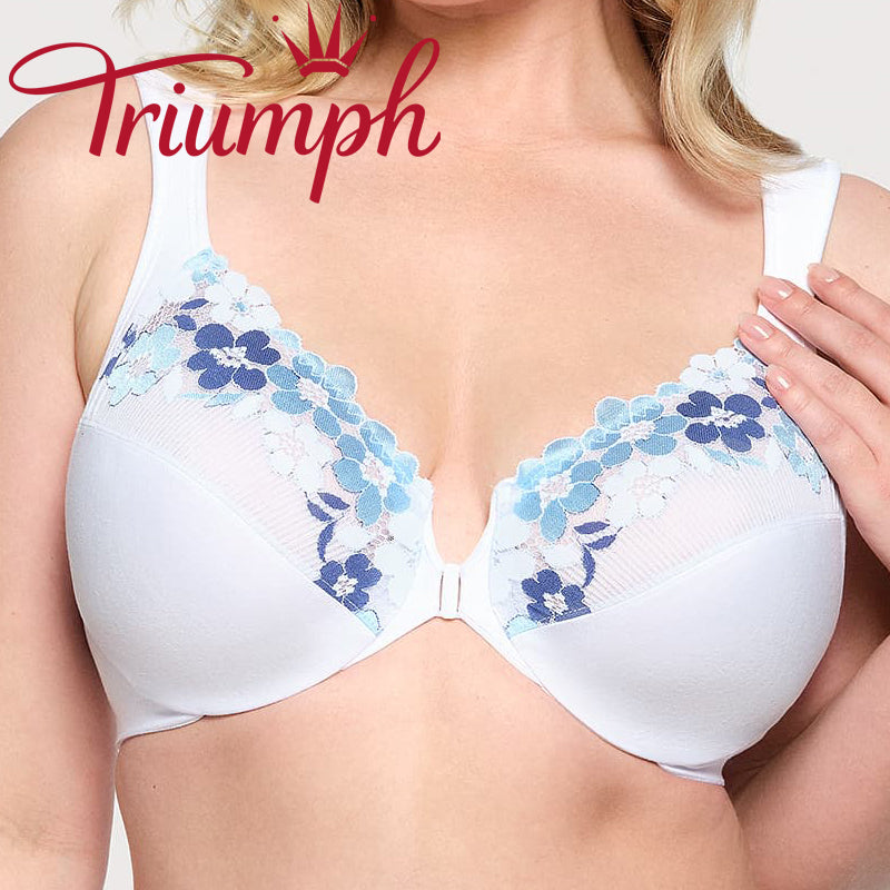 👙TRIUMPH – [3 kusy.]🔥2025 Bavlnená podprsenka s predným zapínaním