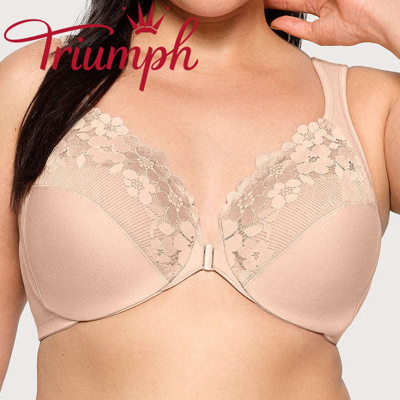 👙TRIUMPH – [3 kusy.]🔥2025 Bavlnená podprsenka s predným zapínaním